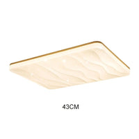 Plafonnier bois nordique japonais LED | Marco Lucetti Carré 43cm / Blanc chaud