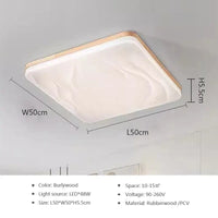 Plafonnier Bois Nordique Moderne | Marco Lucetti B50CM / Lumière blanche