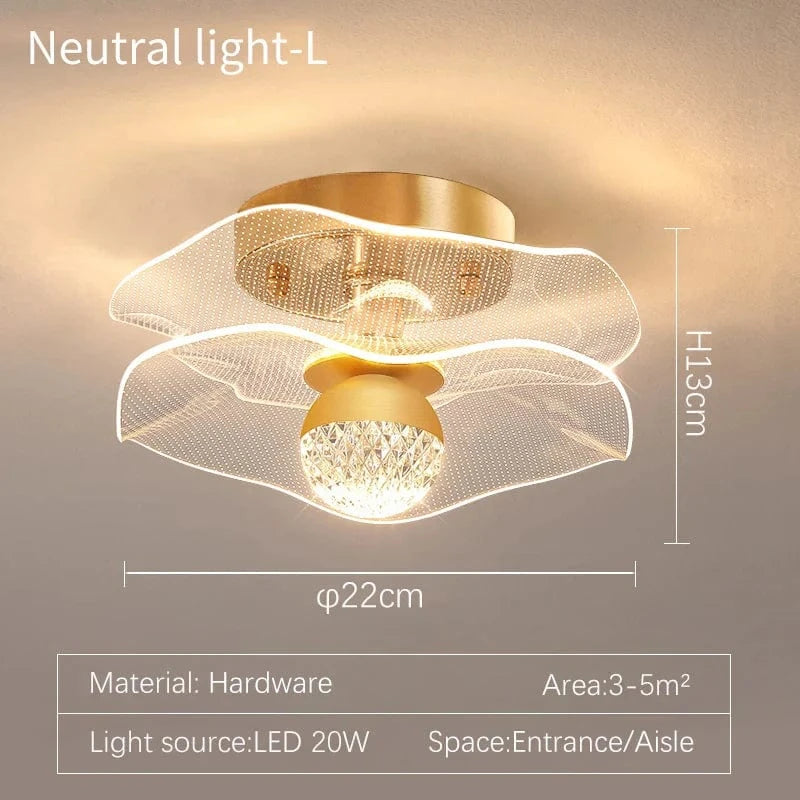 Plafonnier Botimi Art Déco Acrylique | Marco Lucetti L L22xH13cm