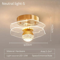 Plafonnier Botimi Art Déco Acrylique | Marco Lucetti S L20xH13cm