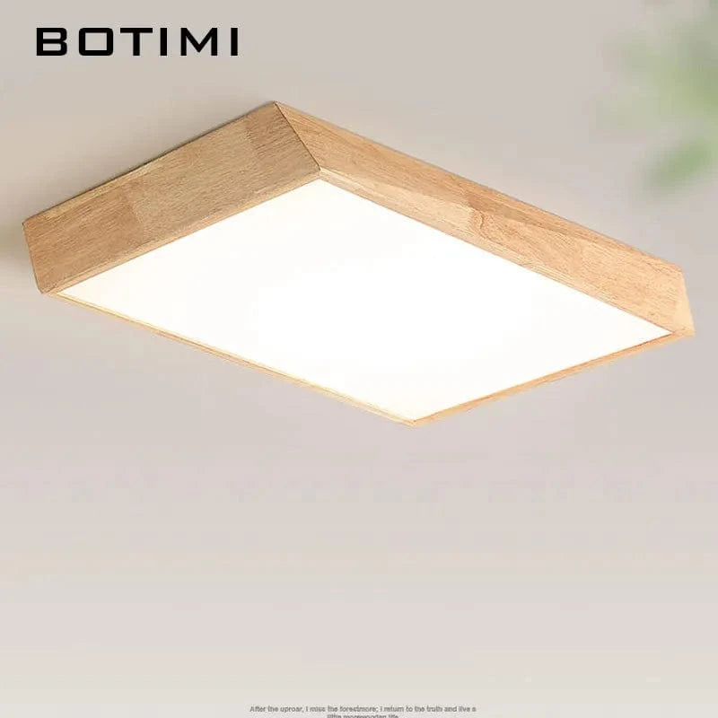 Plafonnier BOTIMI Bois Massif LED Modèle Nordique | Marco Lucetti