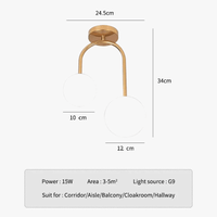 Plafonnier boule de verre nordique LED pour décoration d'intérieur | Marco Lucetti