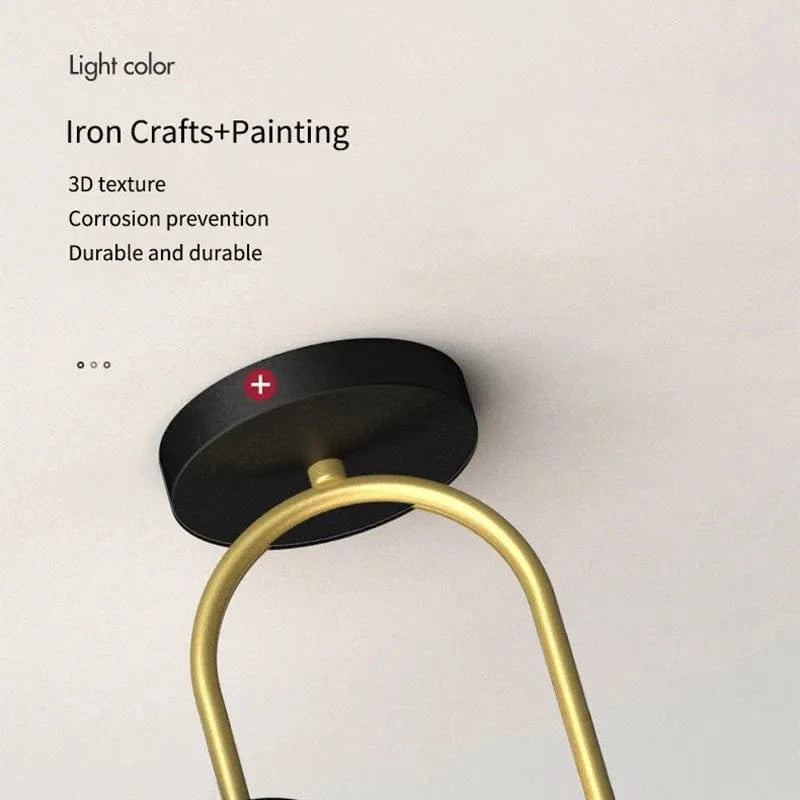 Plafonnier boule de verre nordique LED pour décoration d'intérieur | Marco Lucetti