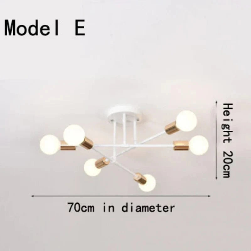Plafonnier branché classique moderne | Marco Lucetti