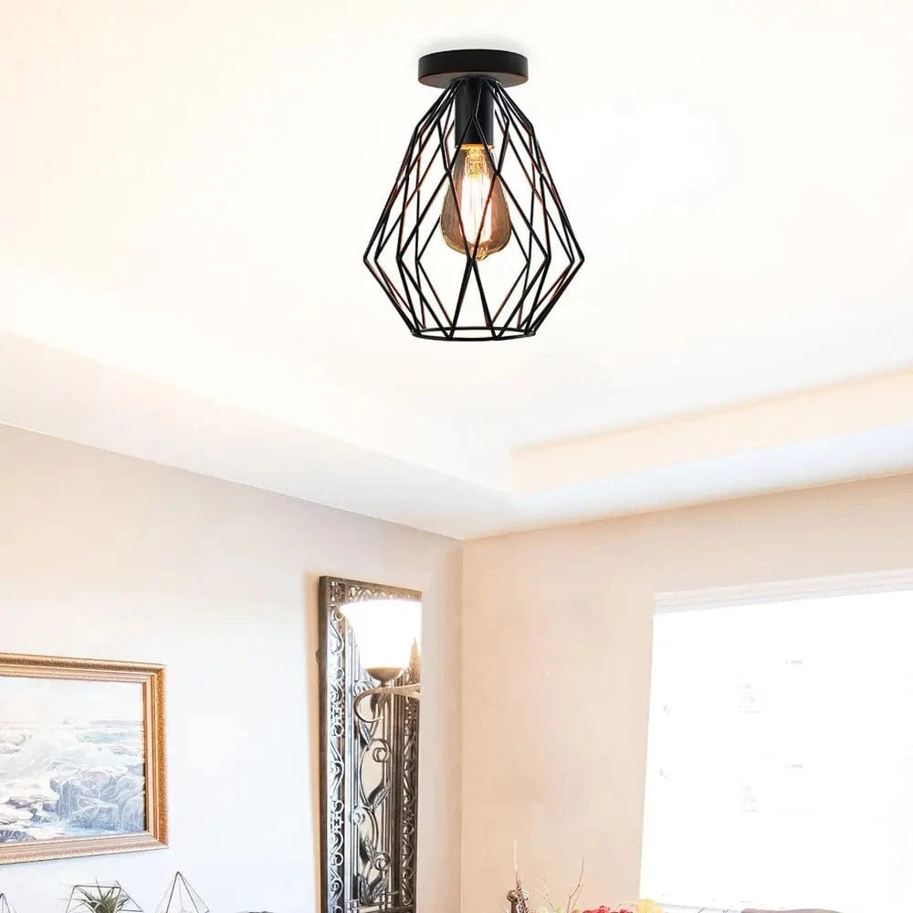 Plafonnier Cage en fer - Style Urbain | Marco Lucetti