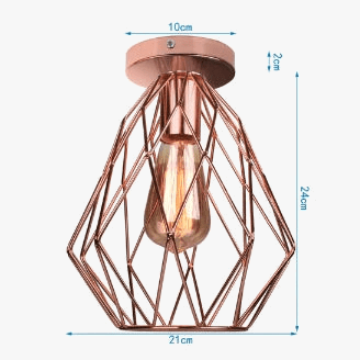 Plafonnier Cage en fer - Style Urbain | Marco Lucetti