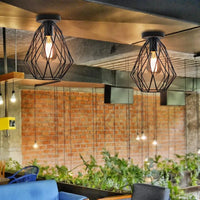 Plafonnier Cage en fer - Style Urbain | Marco Lucetti