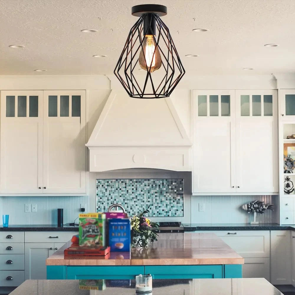 Plafonnier Cage en fer - Style Urbain | Marco Lucetti