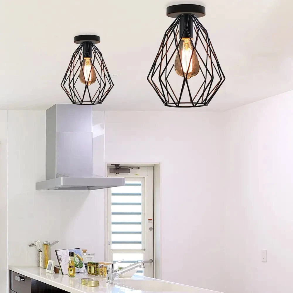 Plafonnier Cage en fer - Style Urbain | Marco Lucetti