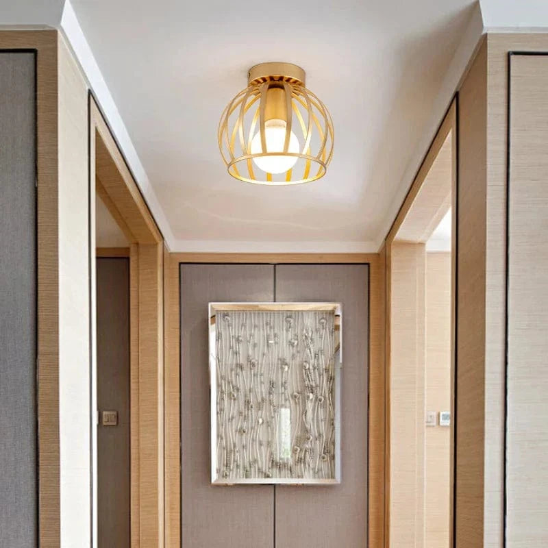 Plafonnier Cage Métallique pour Couloir | Marco Lucetti