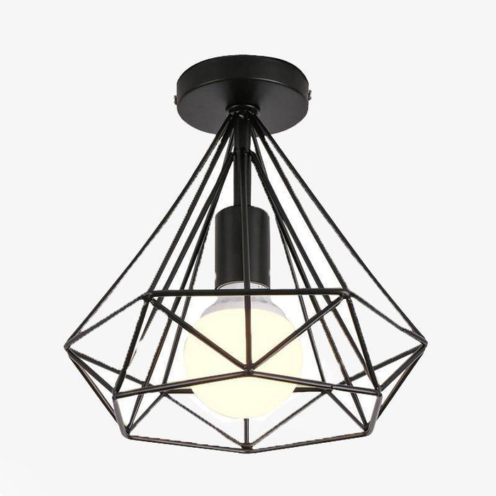 Plafonnier Cage Scandinave Noir | Marco Lucetti