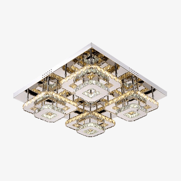 Plafonnier LED en cristal carré Square