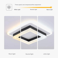 Plafonnier Carré LED Moderne Nordique pour Intérieur | Marco Lucetti