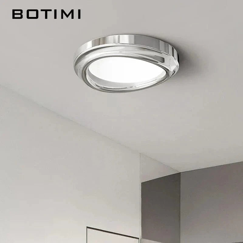 Plafonnier Chrome Art Déco Moderne - Éclat contemporain | Marco Lucetti