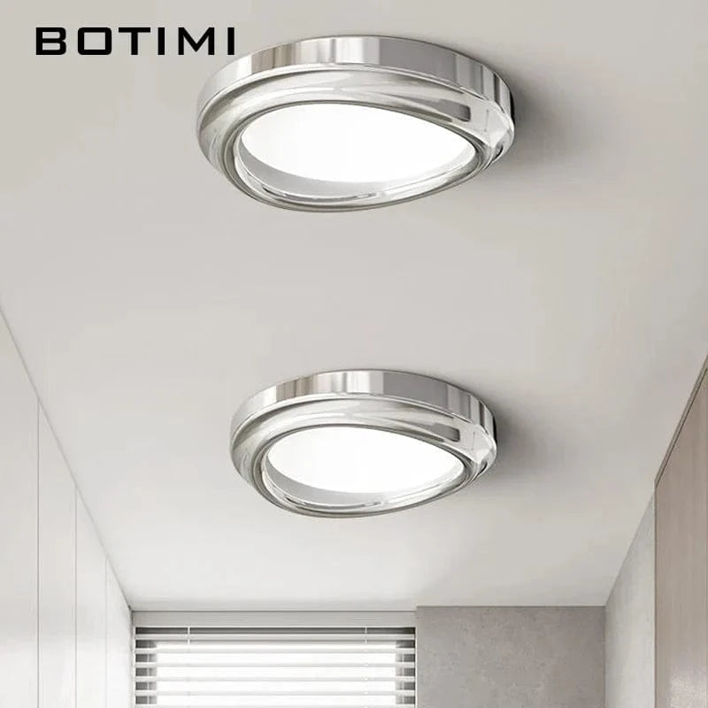 Plafonnier Chrome Art Déco Moderne - Éclat contemporain | Marco Lucetti