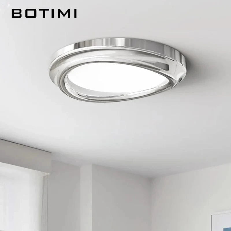 Plafonnier Chrome Art Déco Moderne - Éclat contemporain | Marco Lucetti