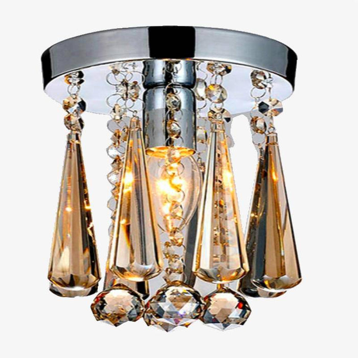 Plafonnier chromé en cristal LED | Marco Lucetti