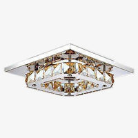 Plafonnier Sala LED Chromé et Cristal