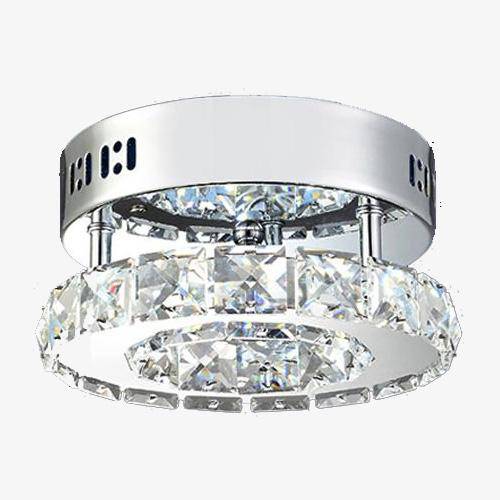Plafonnier LED Cristal Chromé