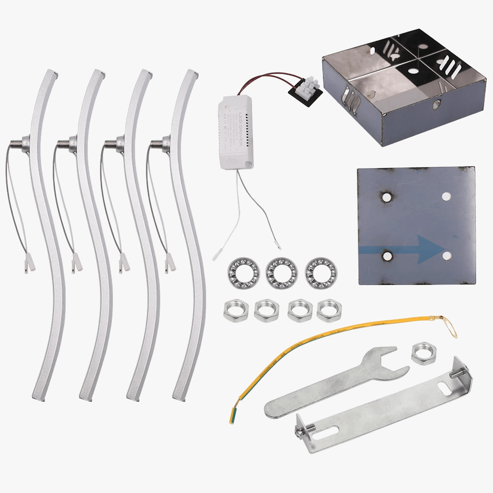 Plafonnier chromé LED Ondulux | Marco Lucetti