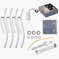 Plafonnier chromé LED Ondulux | Marco Lucetti