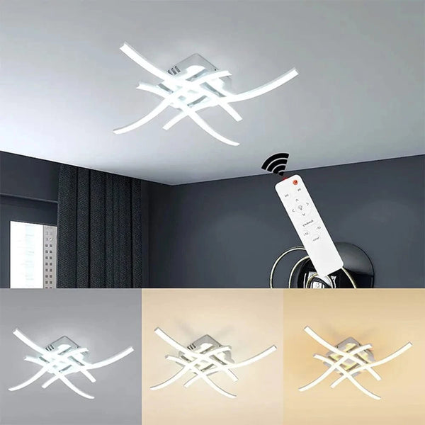 Plafonnier chromé LED Ondulux | Marco Lucetti