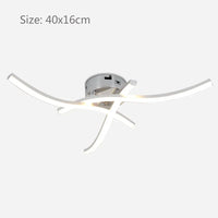 Plafonnier chromé LED Ondulux | Marco Lucetti 18W / Blanc chaud | Pas de télécommande