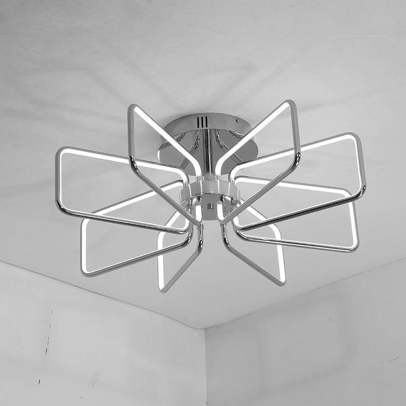 Plafonnier Chromé LED Rectangles Modernes | Marco Lucetti