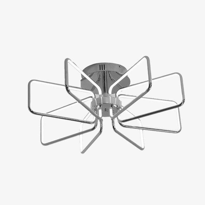 Plafonnier Chromé LED Rectangles Modernes | Marco Lucetti Plafonnier 60cm / Froide