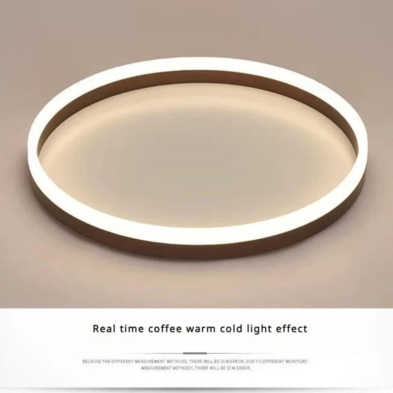 Plafonnier circulaire Alec nordique pour salon salle à manger chambre - Lampe de plafond LED Lampa Sufitowa | Marco Lucetti Café 40 H6CM-35W / Lumière froide