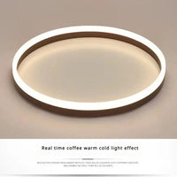 Plafonnier circulaire Alec nordique pour salon salle à manger chambre - Lampe de plafond LED Lampa Sufitowa | Marco Lucetti Café 40 H6CM-35W / Lumière froide