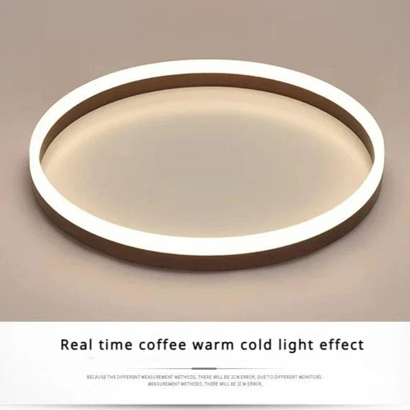 Plafonnier circulaire Alec nordique pour salon salle à manger chambre - Lampe de plafond LED Lampa Sufitowa | Marco Lucetti Café 50 H6CM-50W / Lumière froide
