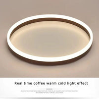 Plafonnier circulaire Alec nordique pour salon salle à manger chambre - Lampe de plafond LED Lampa Sufitowa | Marco Lucetti Café 50 H6CM-50W / Lumière froide