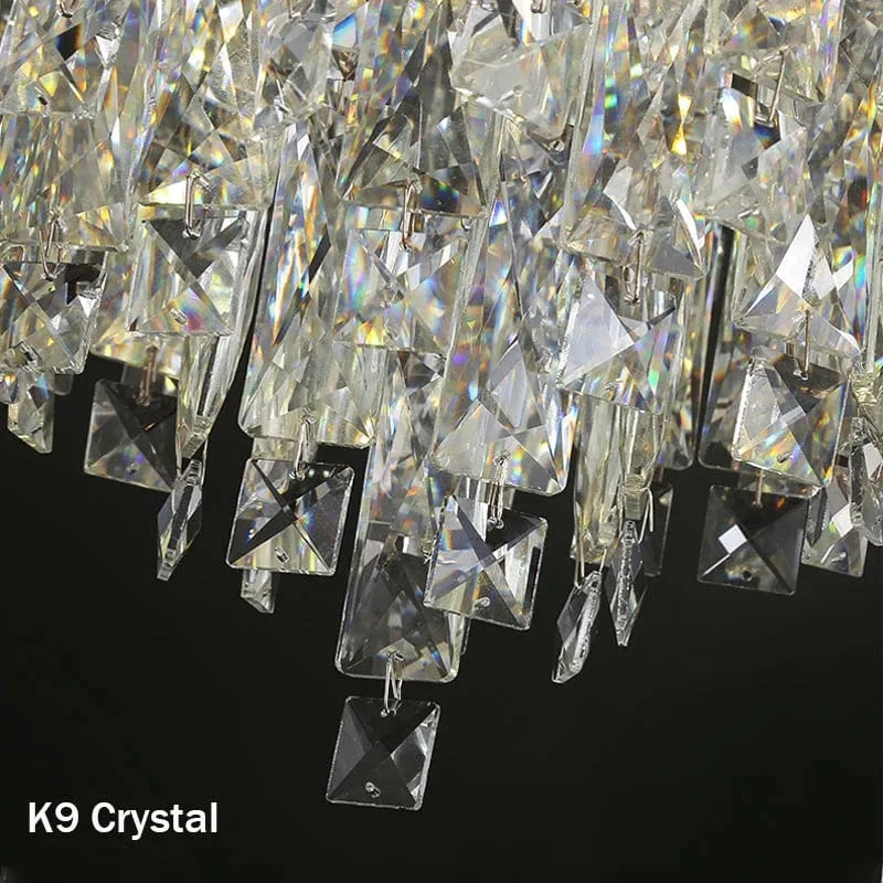 Plafonnier circulaire de luxe en cristal contemporain | Marco Lucetti