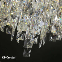 Plafonnier circulaire de luxe en cristal contemporain | Marco Lucetti