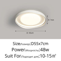 Plafonnier circulaire moderne en fer pour éclairage intérieur - Élégance lumineuse | Marco Lucetti