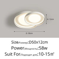 Plafonnier circulaire moderne en fer pour éclairage intérieur - Élégance lumineuse | Marco Lucetti