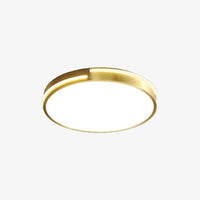 Plafonnier circulaire moderne en métal doré Royss | Marco Lucetti D50cm / Chaude