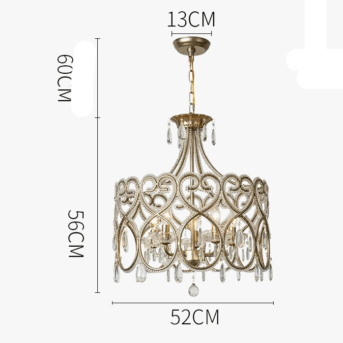 Plafonnier cœur en cristal français | Marco Lucetti