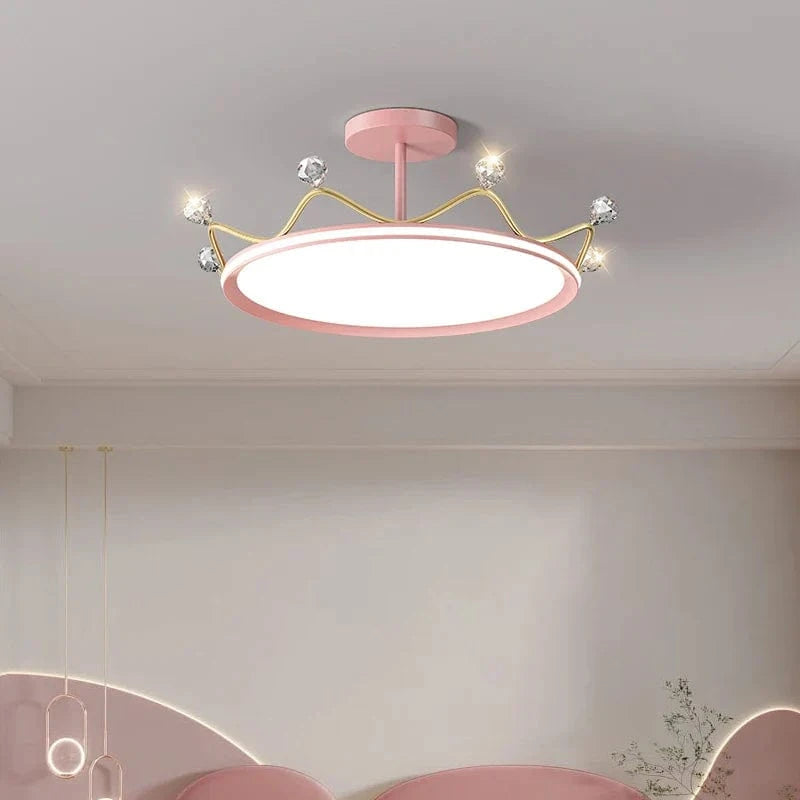 Plafonnier Couronne pour Chambre d'Enfant Princesse - Protection des Yeux | Marco Lucetti