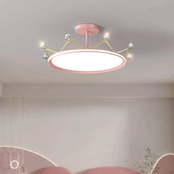 Plafonnier Couronne pour Chambre d'Enfant Princesse - Protection des Yeux | Marco Lucetti