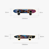 Plafonnier nordique skateboard créatif pour chambre d'enfant moderne.