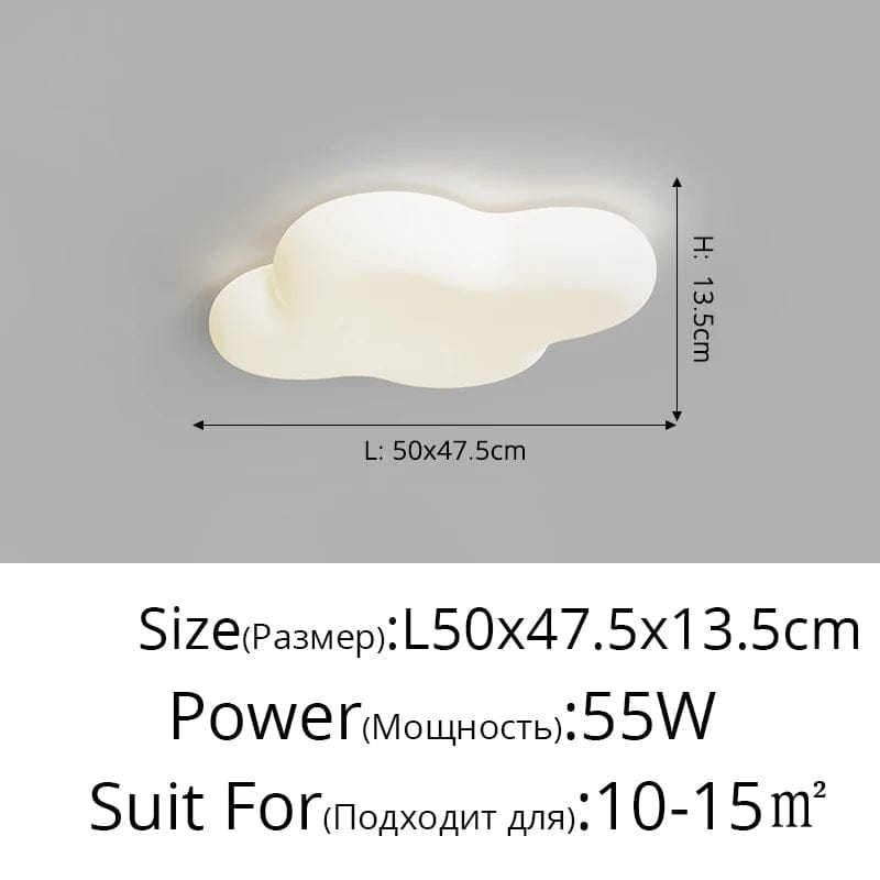 Plafonnier créatif en forme de nuage avec lumière LED - Éclairage d'ambiance moderne | Marco Lucetti