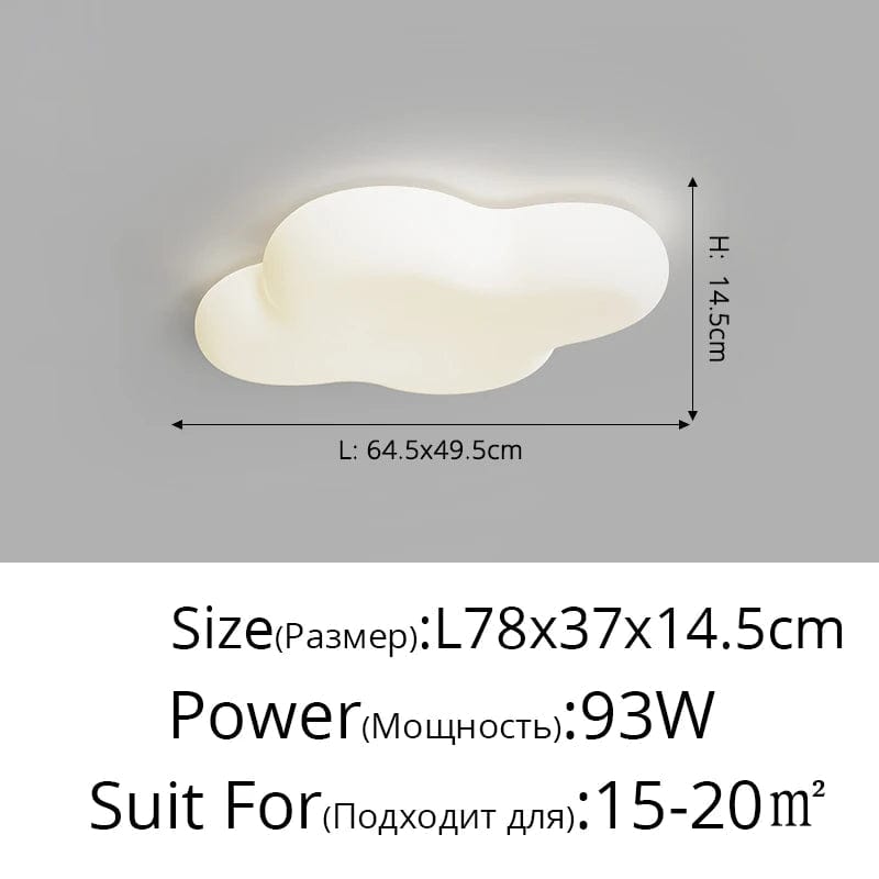 Plafonnier créatif en forme de nuage avec lumière LED - Éclairage d'ambiance moderne | Marco Lucetti