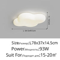 Plafonnier créatif en forme de nuage avec lumière LED - Éclairage d'ambiance moderne | Marco Lucetti