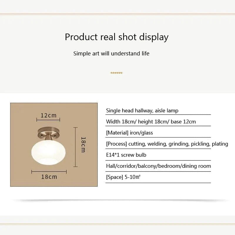Plafonnier Créatif en Verre Rond | Marco Lucetti