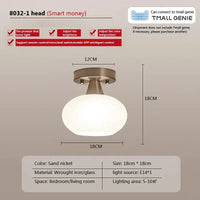 Plafonnier Créatif en Verre Rond | Marco Lucetti Intelligent A / Blanc chaud