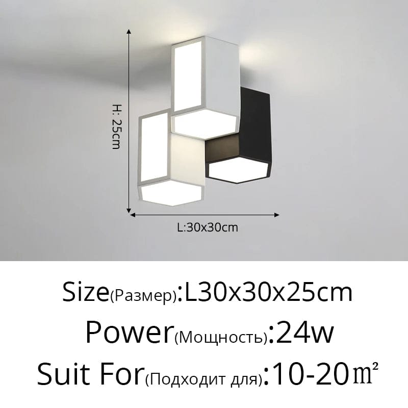 Plafonnier Créatif Géométrique LED - Collection Design Illuminez Votre Intérieur | Marco Lucetti