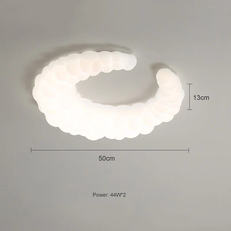 Plafonnier crème chic pour chambre. | Marco Lucetti Plafond de 50 cm