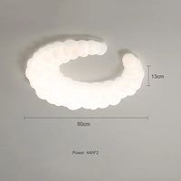 Plafonnier crème chic pour chambre. | Marco Lucetti Plafond de 50 cm